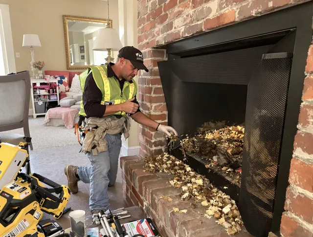 Safe screening installation by Gastonia Chimney Sweep in Gastonia, NC