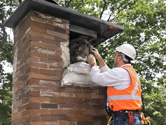Humane removal of debris and animals by Gastonia Chimney Sweep in Gastonia, NC