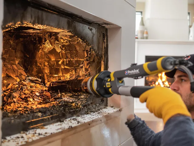 Professional chimney cleaning by Gastonia Chimney Sweep in Gastonia, NC