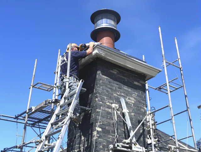 Sturdy chimney crown finished by Gastonia Chimney Sweep in Gastonia, NC