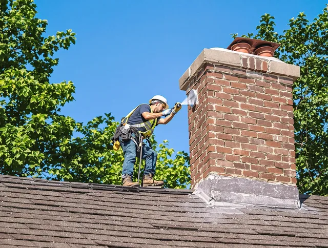 Gastonia Chimney Sweep performing an inspection with advanced tools in Gastonia, NC