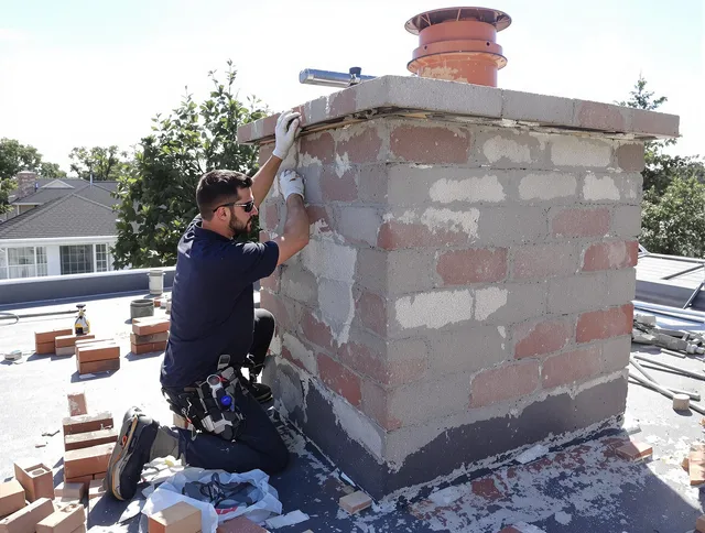 Advanced chimney repair process by Gastonia Chimney Sweep in Gastonia, NC