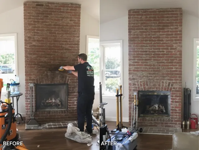 Finished chimney sweeping service by Gastonia Chimney Sweep in Gastonia, NC