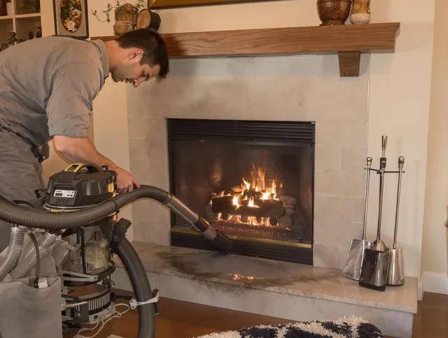 Routine fireplace upkeep by Gastonia Chimney Sweep in Gastonia, NC