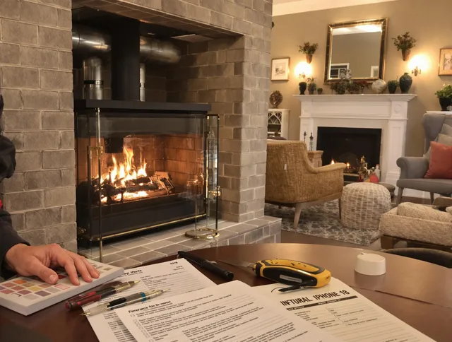 Gastonia Chimney Sweep verifying fireplace safety measures in Gastonia, NC