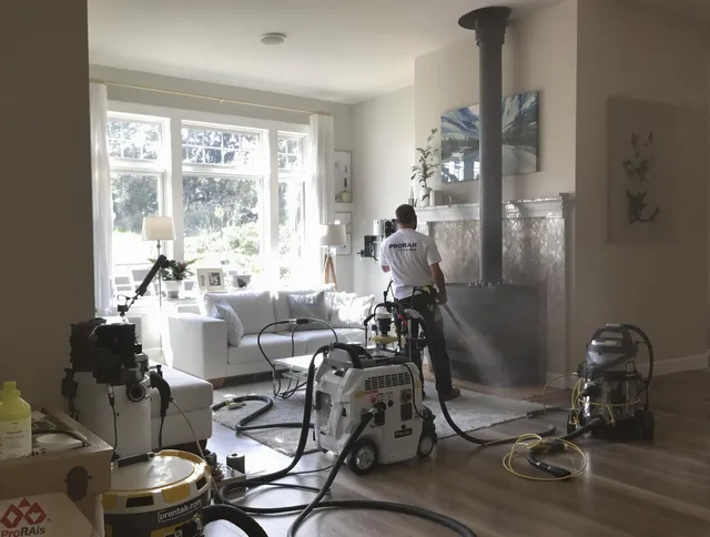 Soot removal service by Gastonia Chimney Sweep for a fireplace in Gastonia, NC
