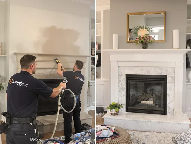 Professional soot removal by Gastonia Chimney Sweep team in Gastonia, NC